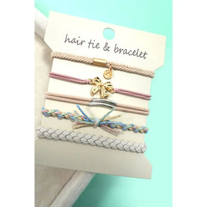 Bow- Boho Dual Function Knot Bracelet Hair Ties - Mod House