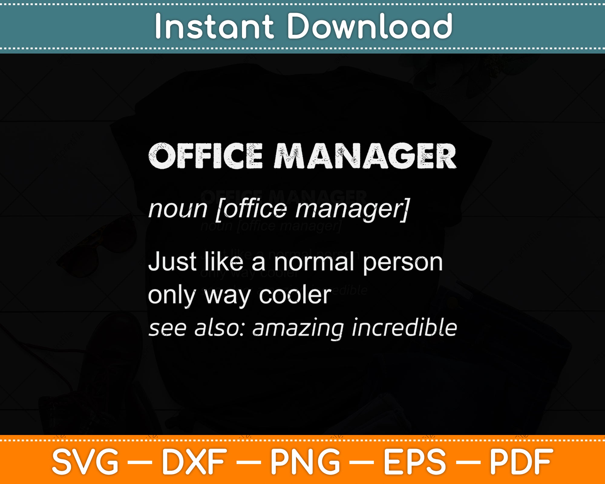 Office Manager Definition Svg Cutting File – artprintfile