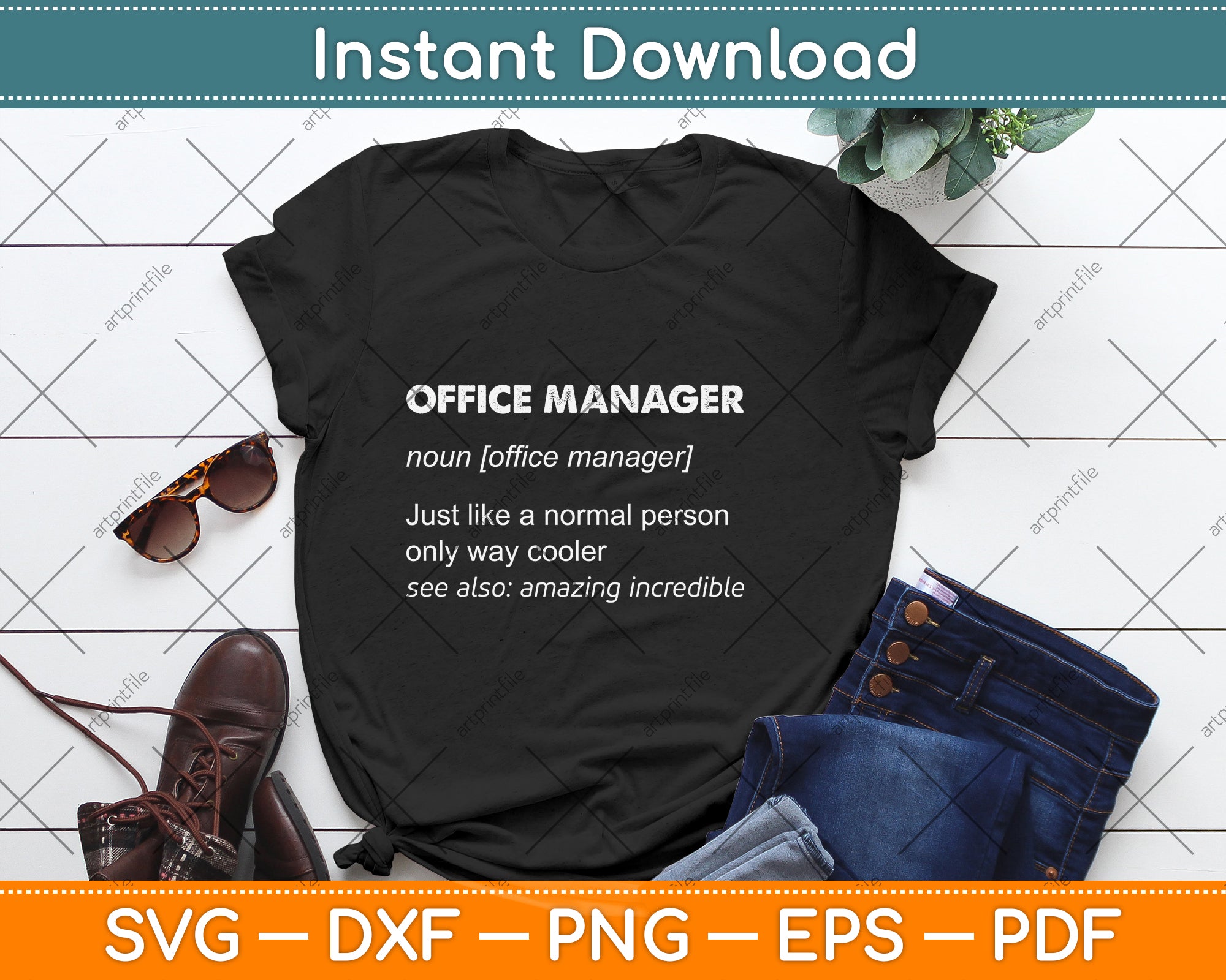 Office Manager Definition Svg Cutting File – artprintfile