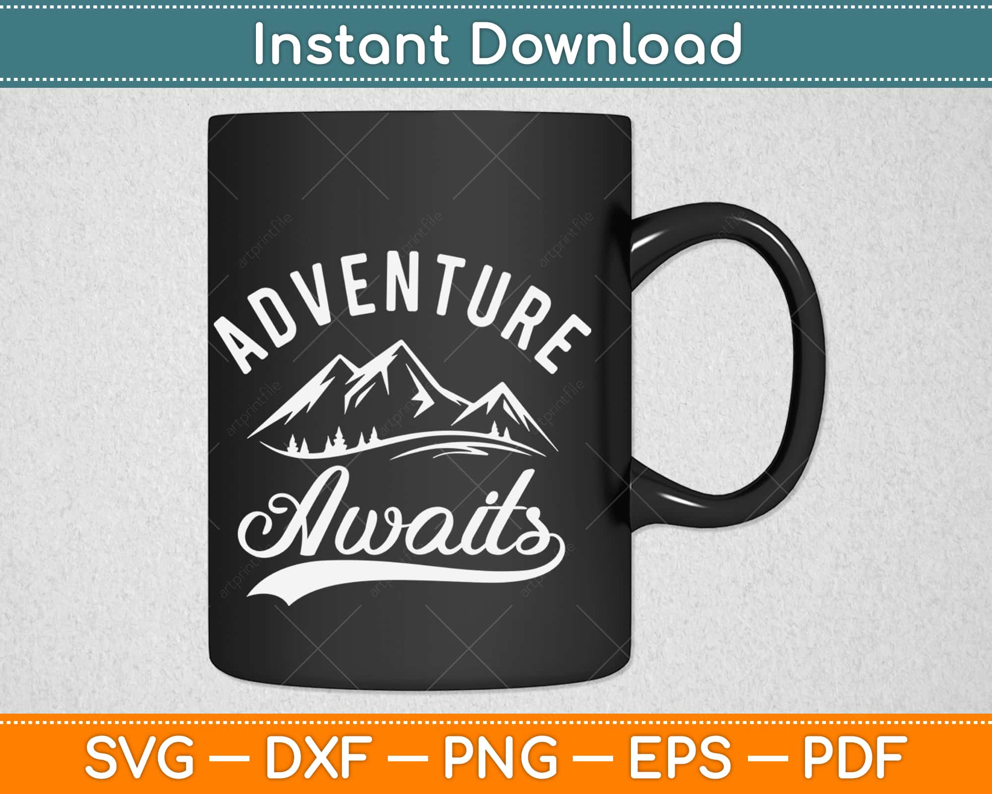 Download Adventure Awaits Camping Svg Design Digtal Cutting File Artprintfile