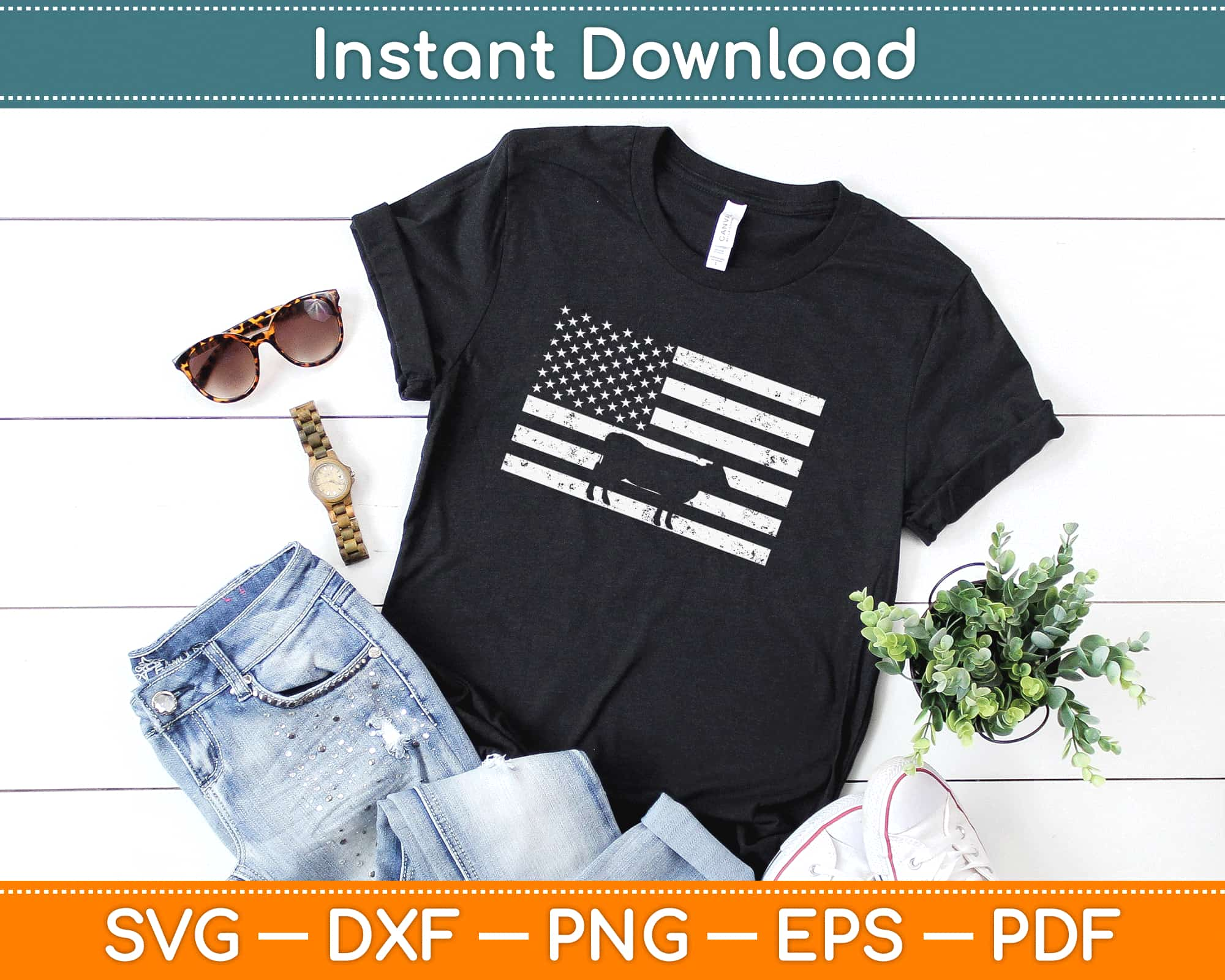 Download American Flag Cow Svg Cutting Files Artprintfile