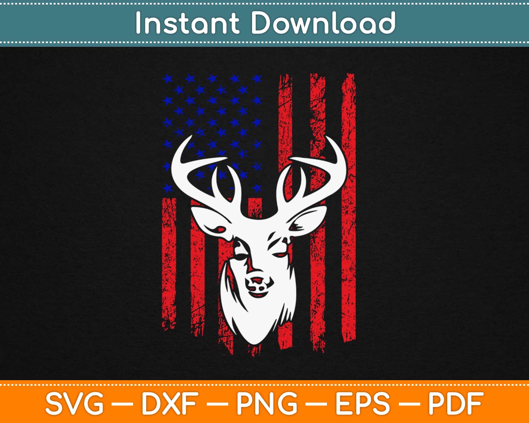 Free Free American Flag Deer Svg 387 SVG PNG EPS DXF File