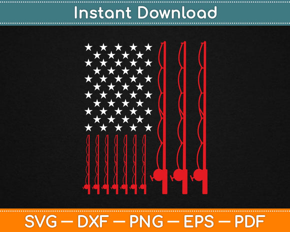Free Free 209 American Flag Fishing Rod Svg SVG PNG EPS DXF File