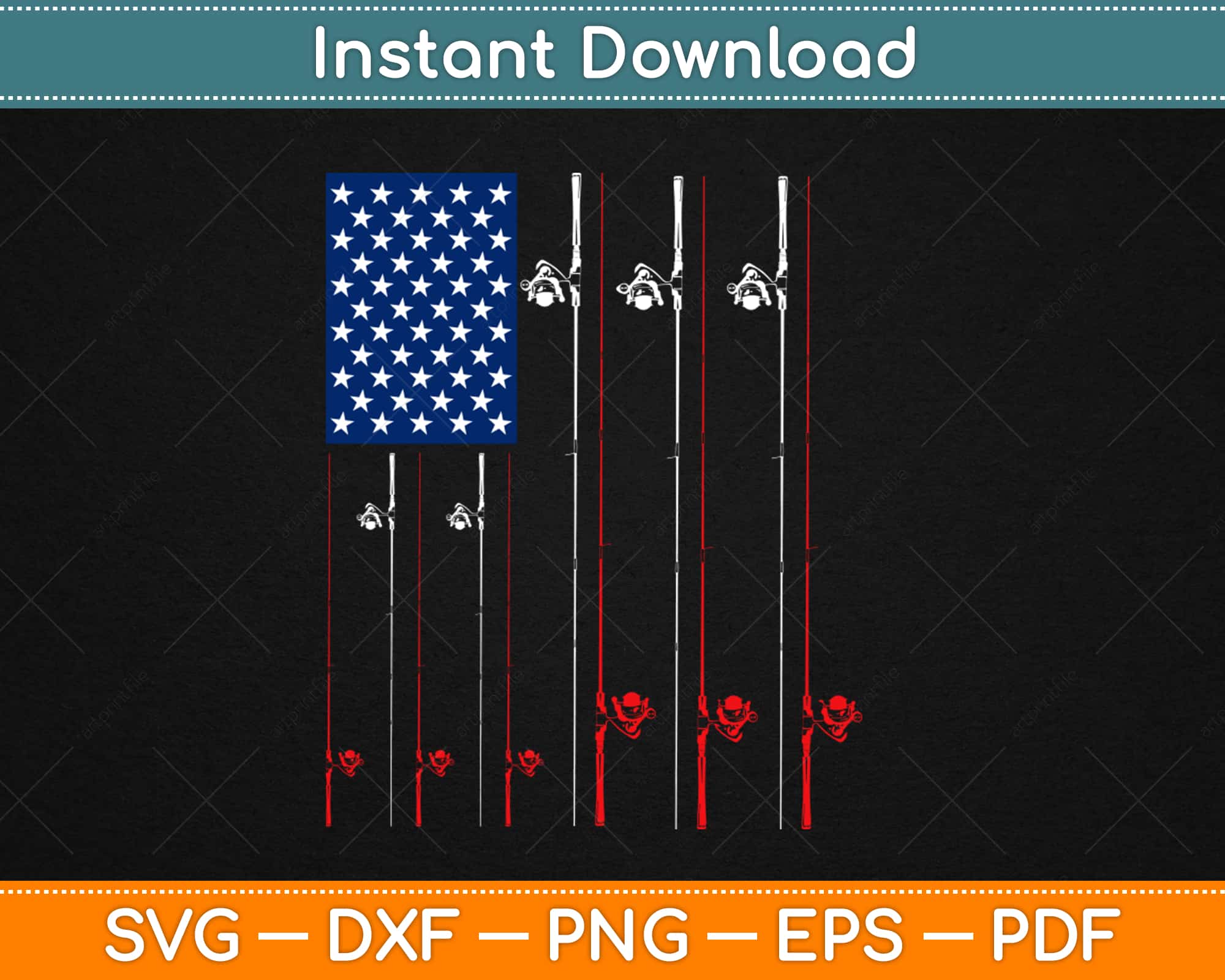 Free Free 102 Flag Fishing Pole Svg SVG PNG EPS DXF File