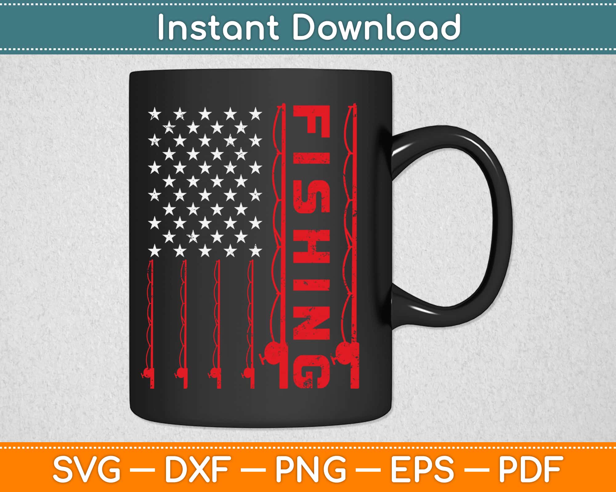 Free Free American Flag Fishing Rod Svg 932 SVG PNG EPS DXF File