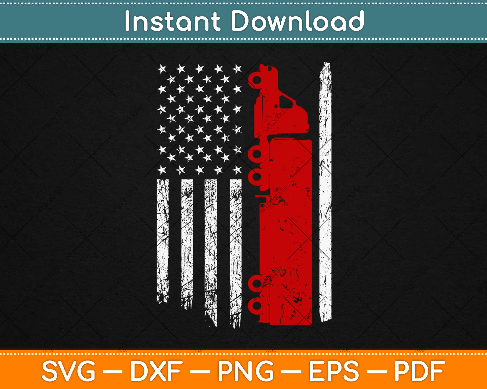 Free Free 187 American Flag Semi Truck Svg SVG PNG EPS DXF File