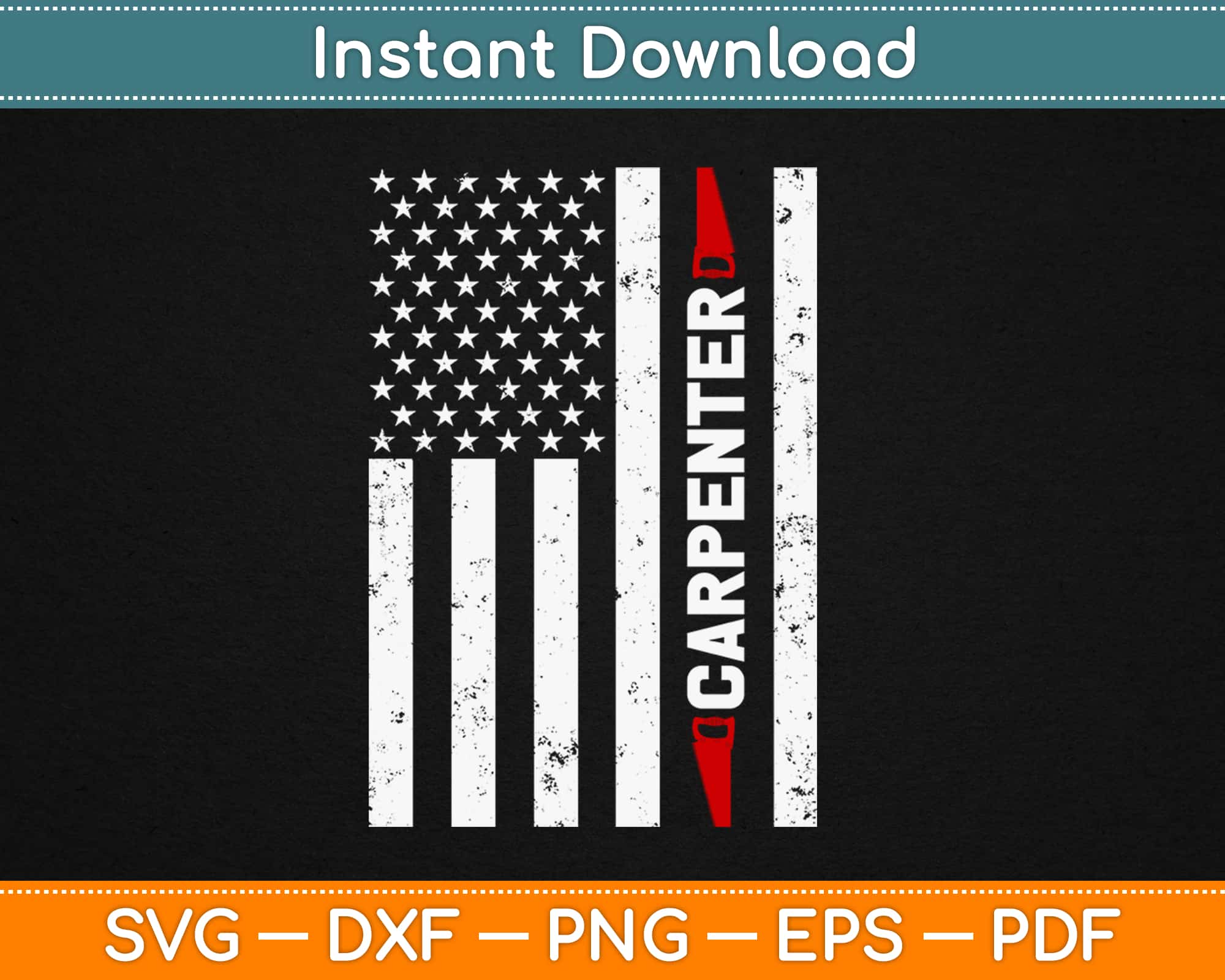 Download American Flag With Carpenter Svg Cut Files Artprintfile