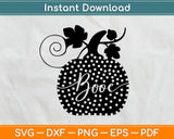 Boo Pumpkin Svg Design Cricut Printable Cutting Files