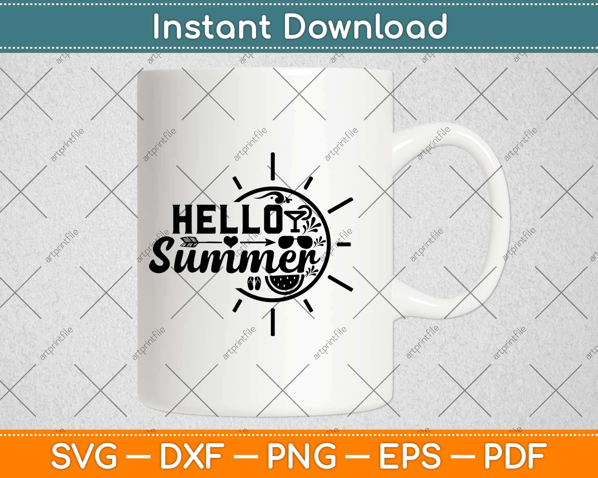 Free Free Hello Summer Vertical Svg 501 SVG PNG EPS DXF File