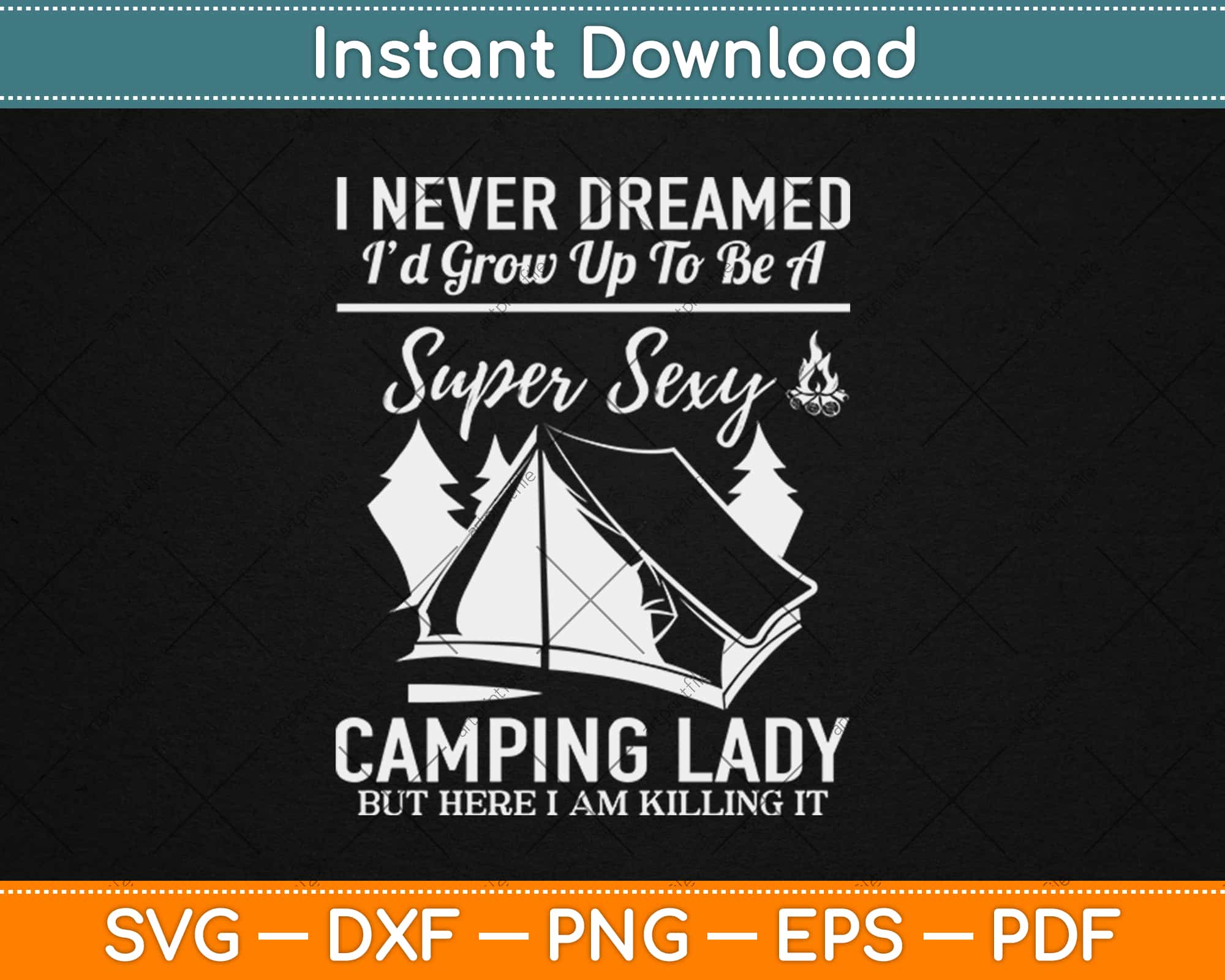Free Free 288 Camping Lady Svg SVG PNG EPS DXF File