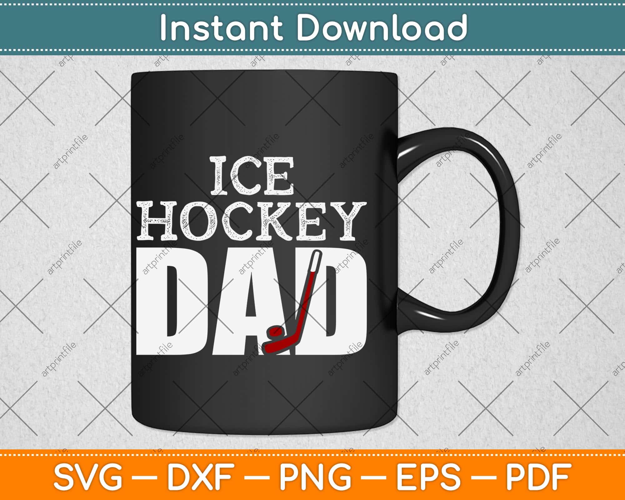 Download Ice Hockey Dad Fathers Day Svg Png Dxf Cutting File Artprintfile