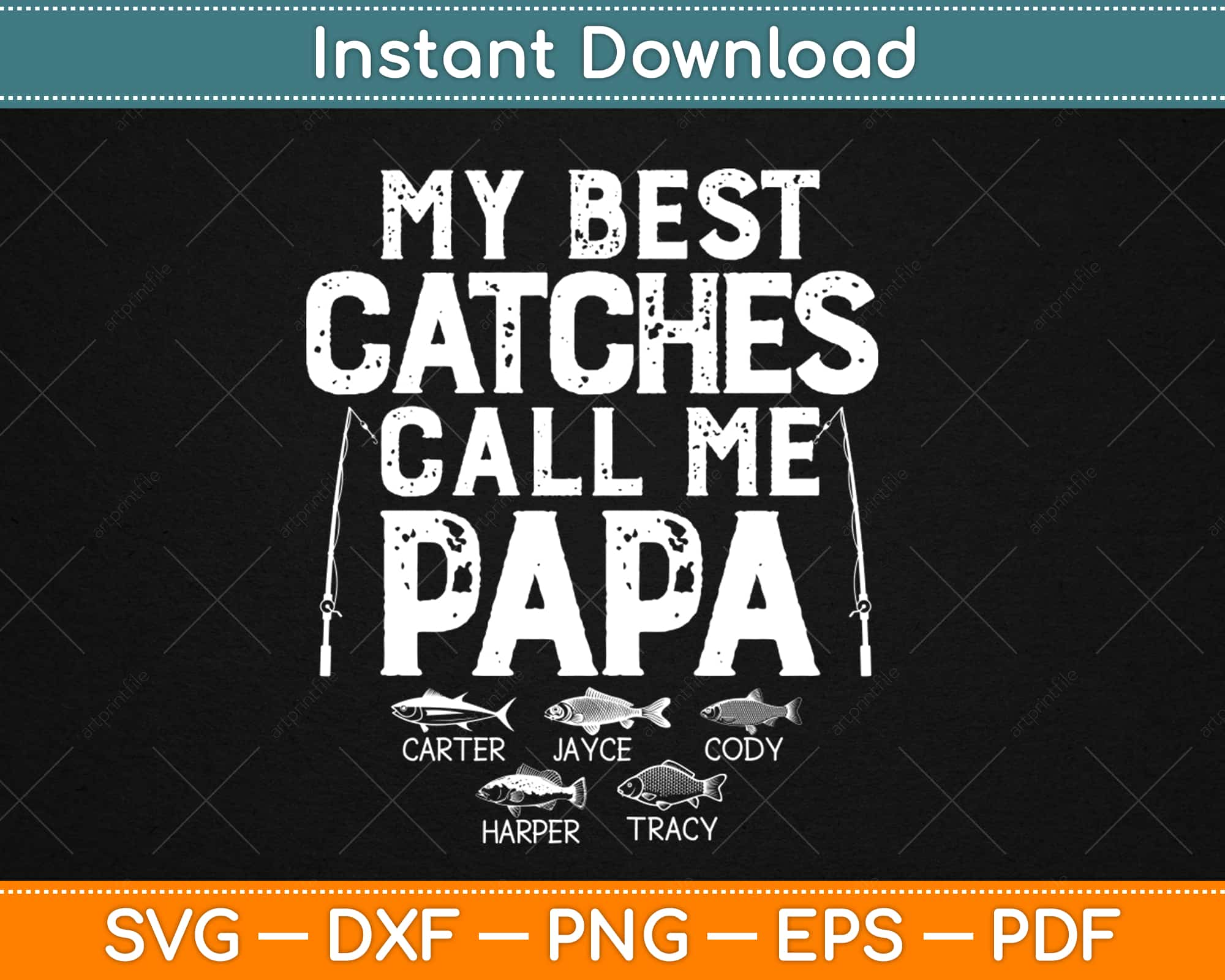 Download My Best Catches Call Me Papa Svg Png Design Cut File For Silhouette Machine Artprintfile