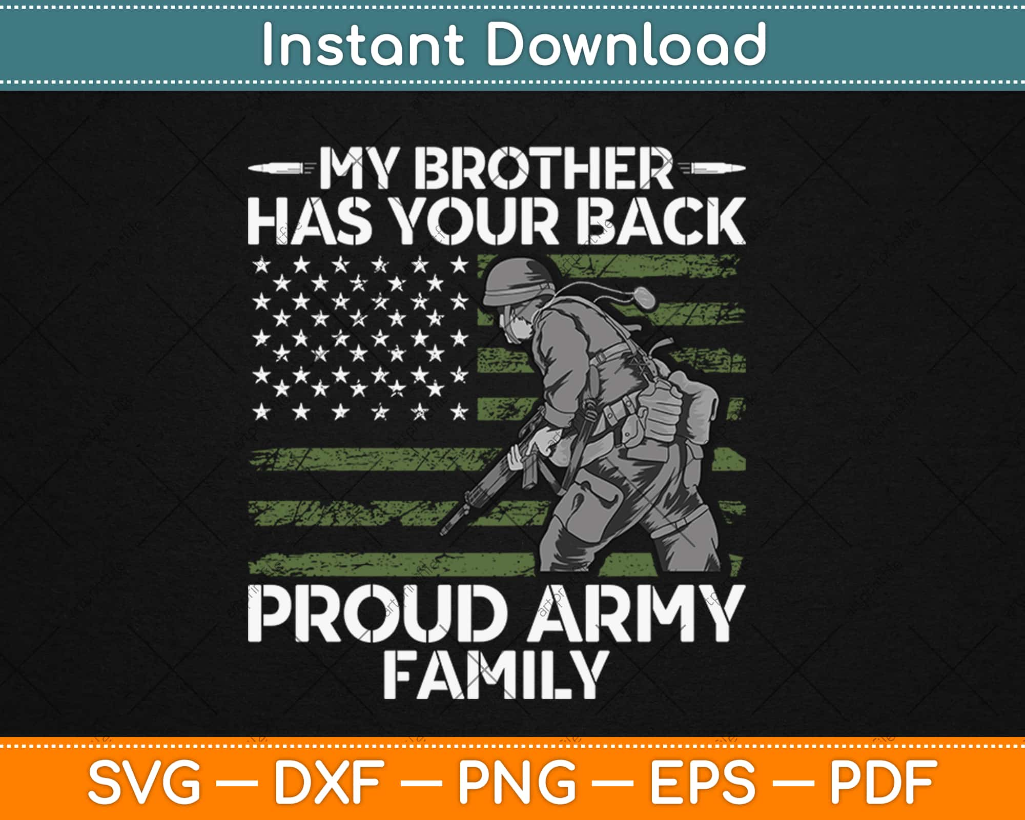 Download My Brother Has Your Back Proud Army Family Military Sibling Svg Png Design Cut File Artprintfile