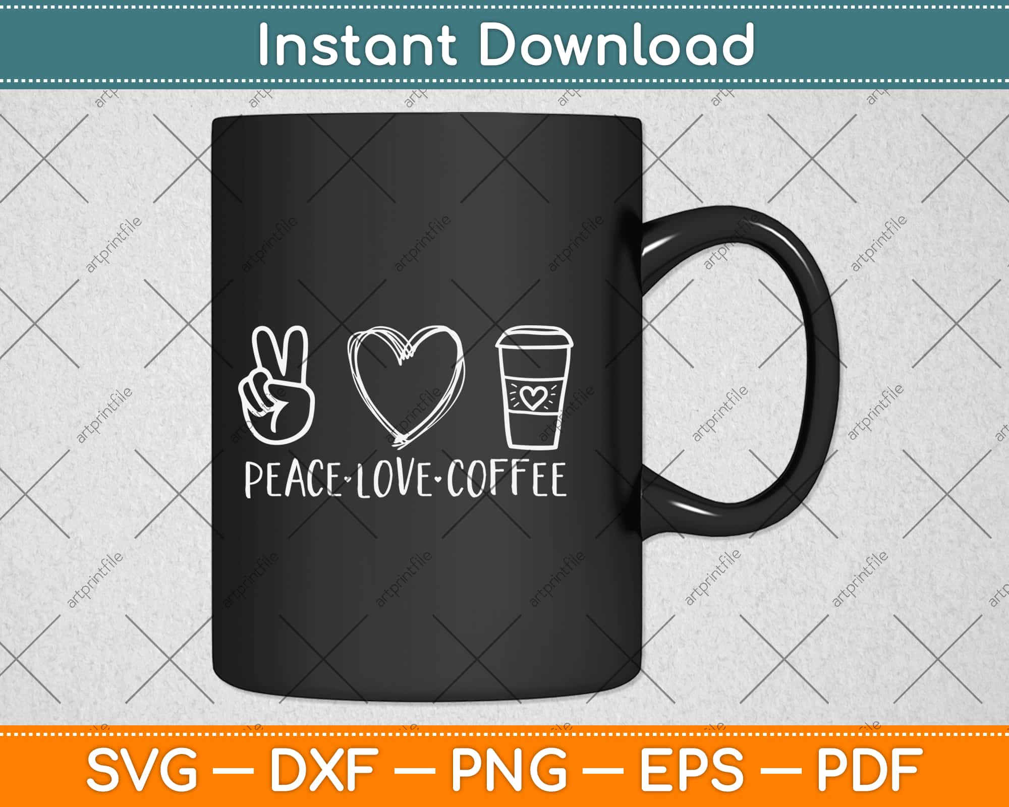 Free Free 63 Peace Love Coffee Svg Free SVG PNG EPS DXF File