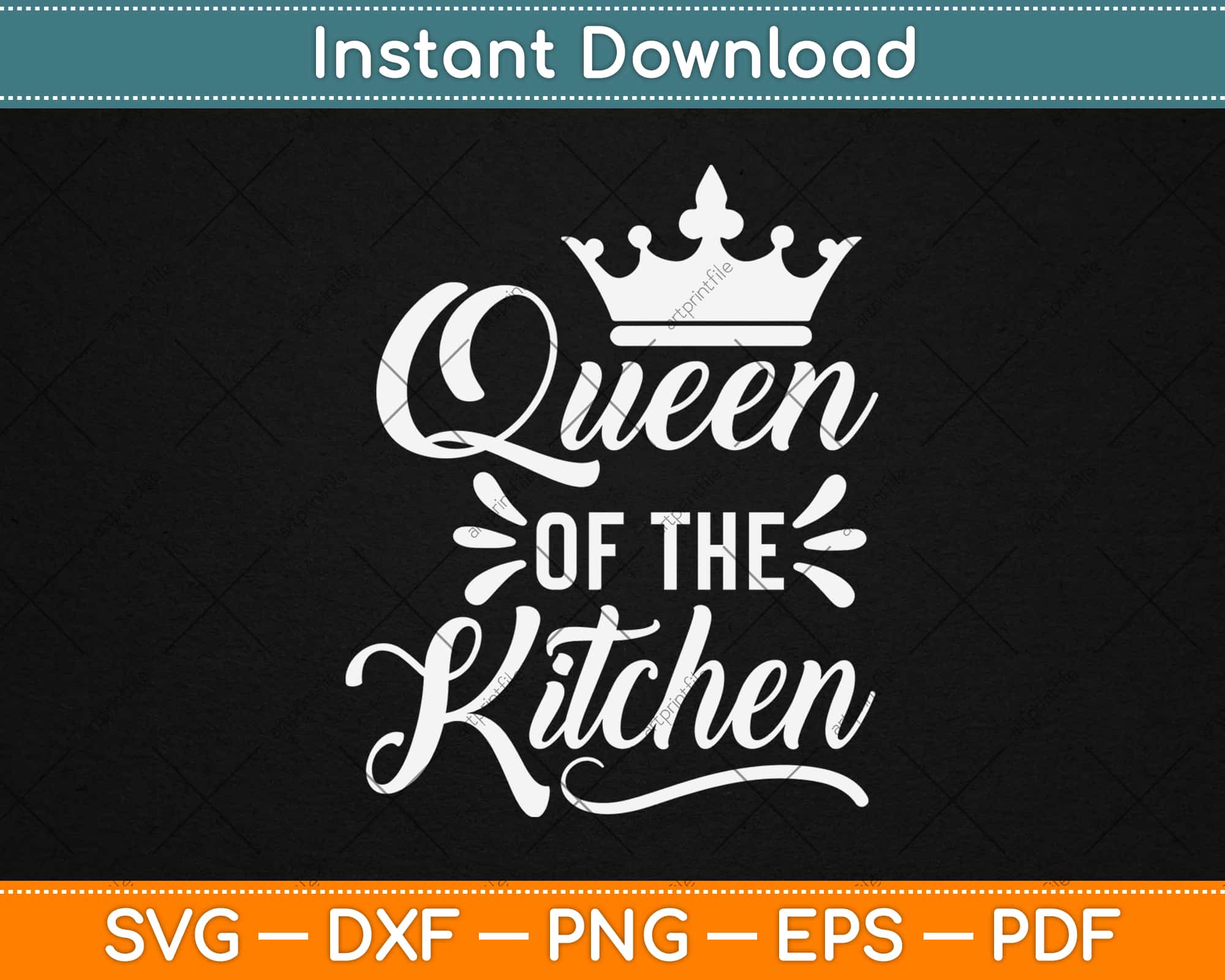 Download Queen Of The Kitchen Svg Png Dxf Digital Cutting File Instant Download Artprintfile