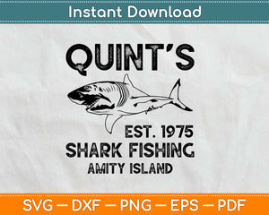 Download Quint S Shark Fishing Svg Dxf Png Eps Digital Cutting File Artprintfile