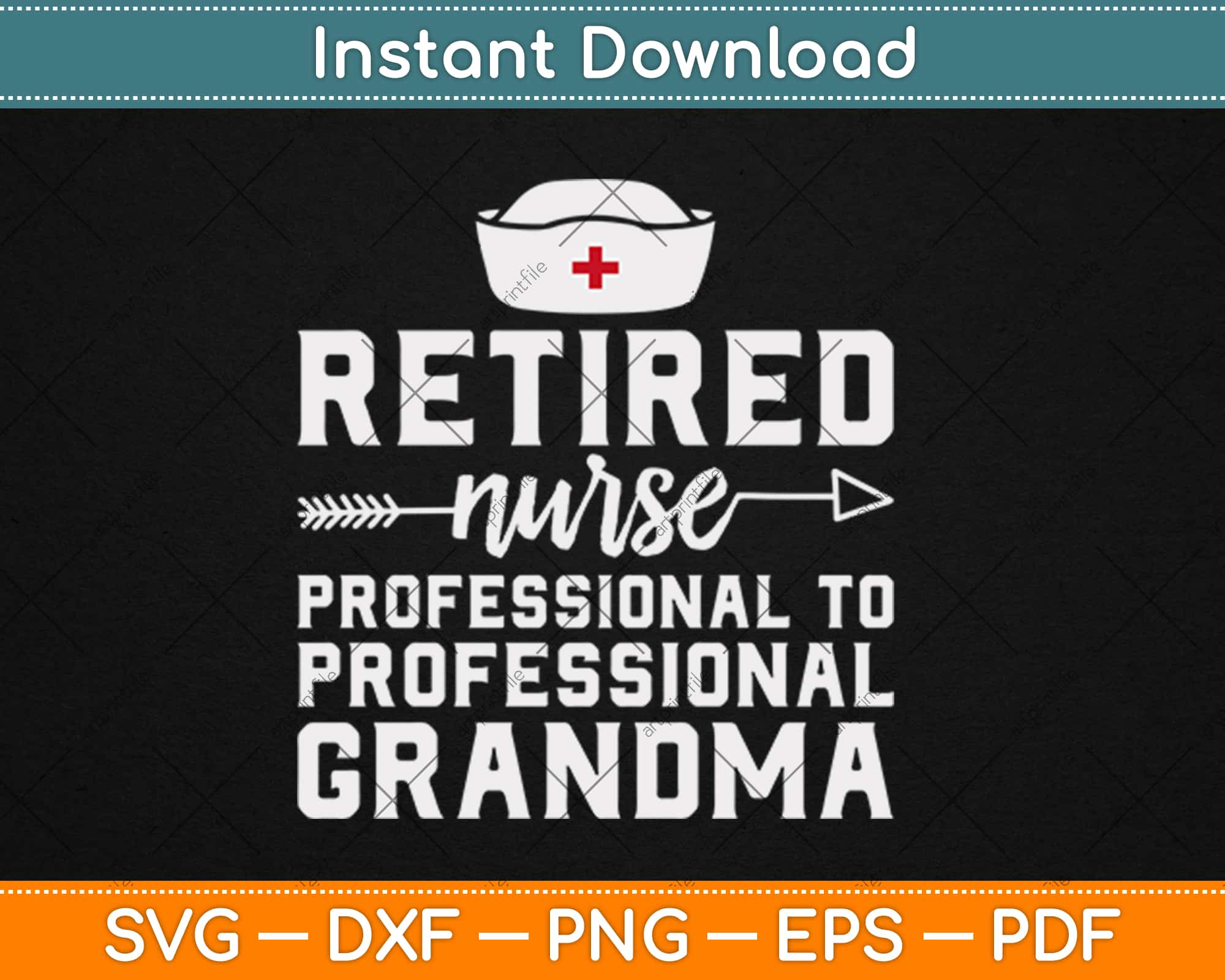 Download Retired Nurse Professional Grandma Svg Png Dxf Digital Cut File Instant Download Artprintfile