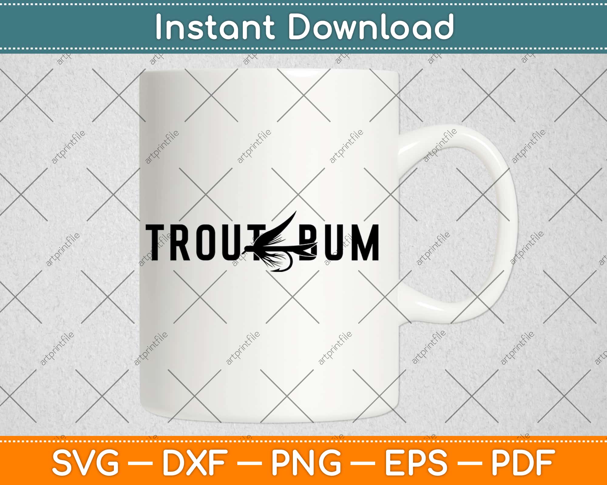 Download Trout Bum Fly Fishing Svg Png Design Digital Craft Cut File Instant Download Artprintfile