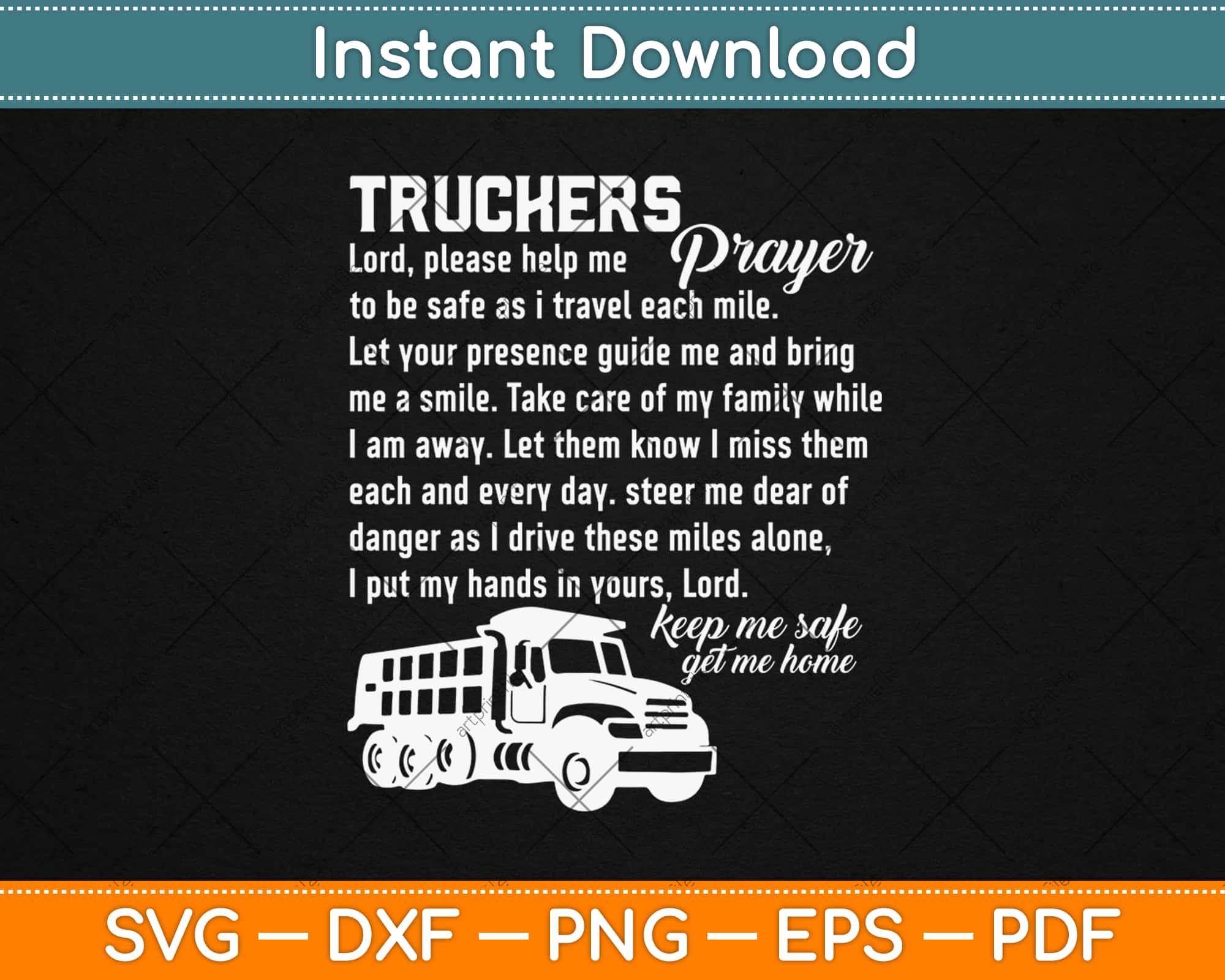 Free Free 154 Truck Driver Prayer Svg SVG PNG EPS DXF File