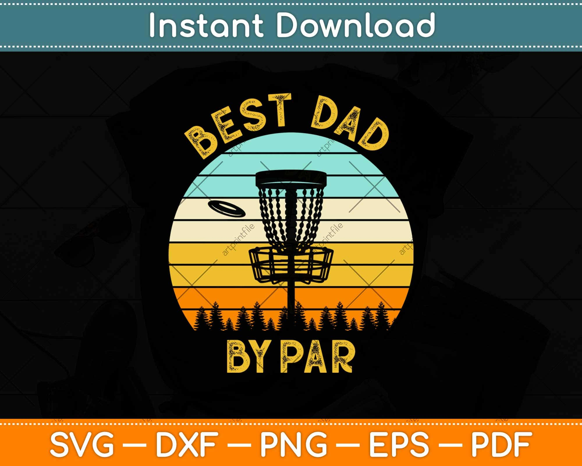 Download Vintage Best Dad By Par Disc Golf Father S Day Svg Png Dxf Files Artprintfile