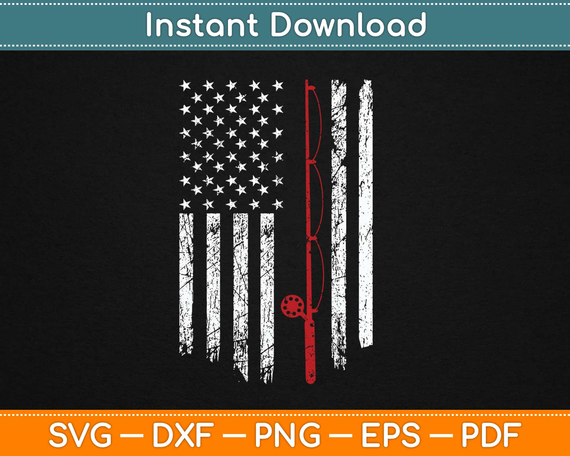 Free Free 146 Fishing American Flag Svg SVG PNG EPS DXF File