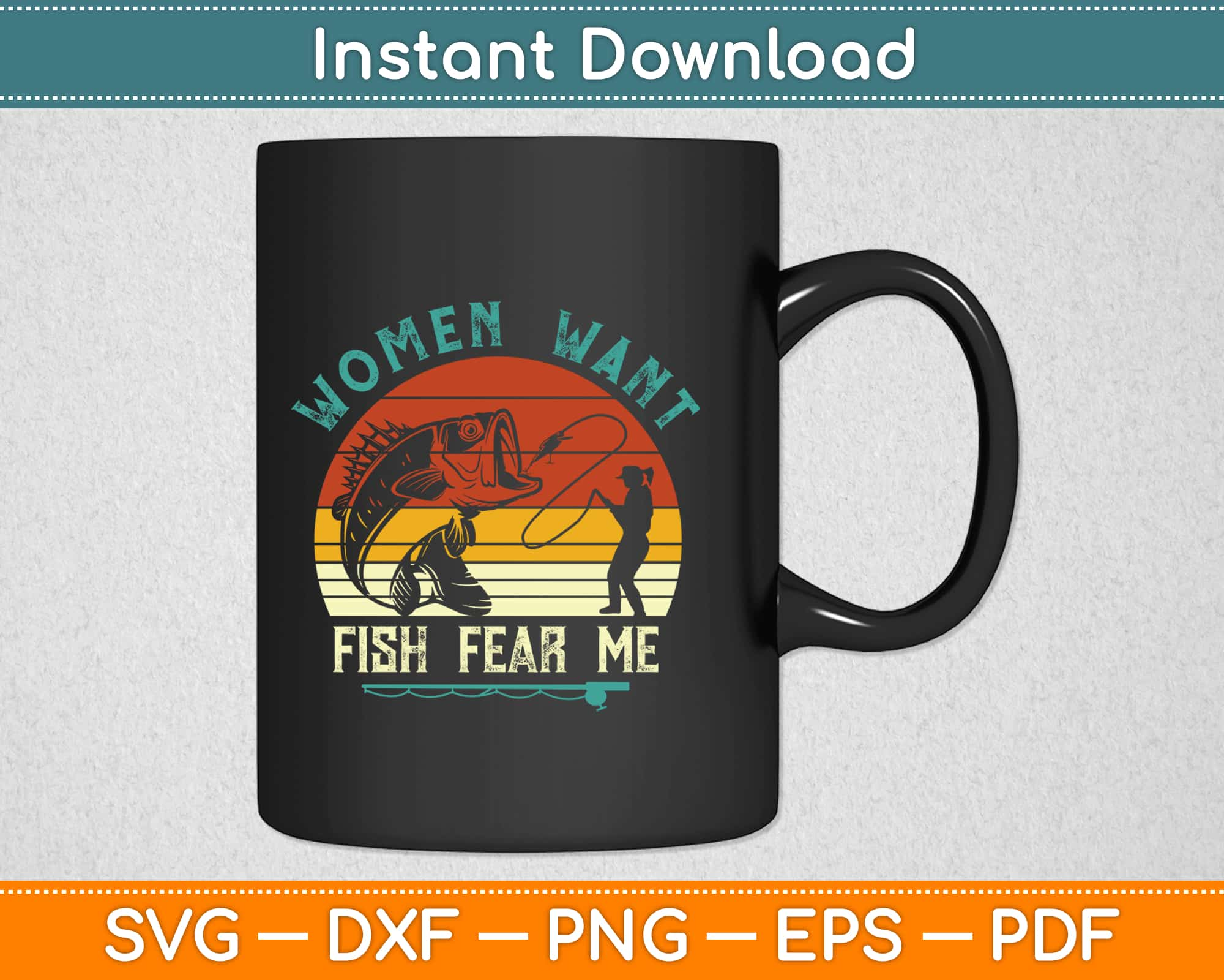 Free Free 220 Lady Fishing Woman Fishing Svg SVG PNG EPS DXF File