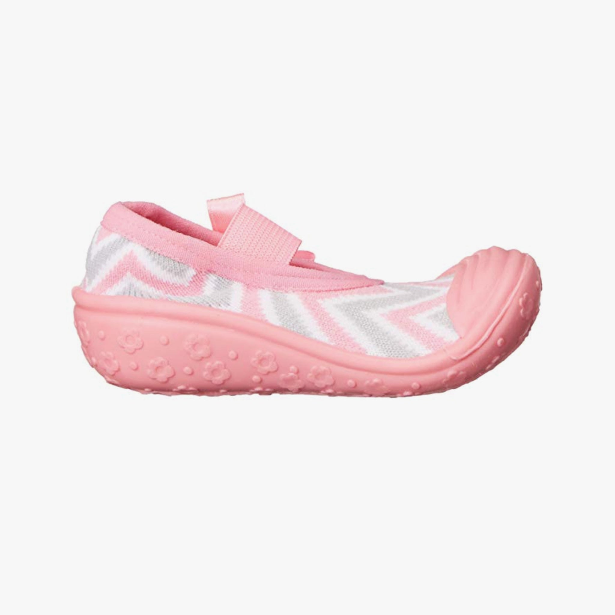 Skidders Baby Girls Mary Jane Shoes “Geo Stripes” The Original Skidders