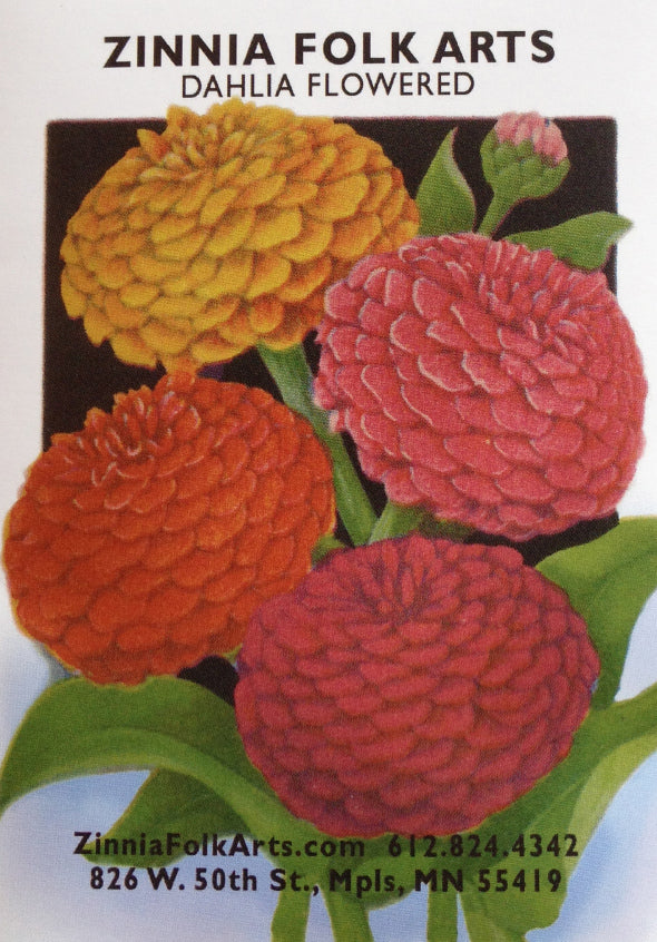 Zinnia Folk Arts Seeds