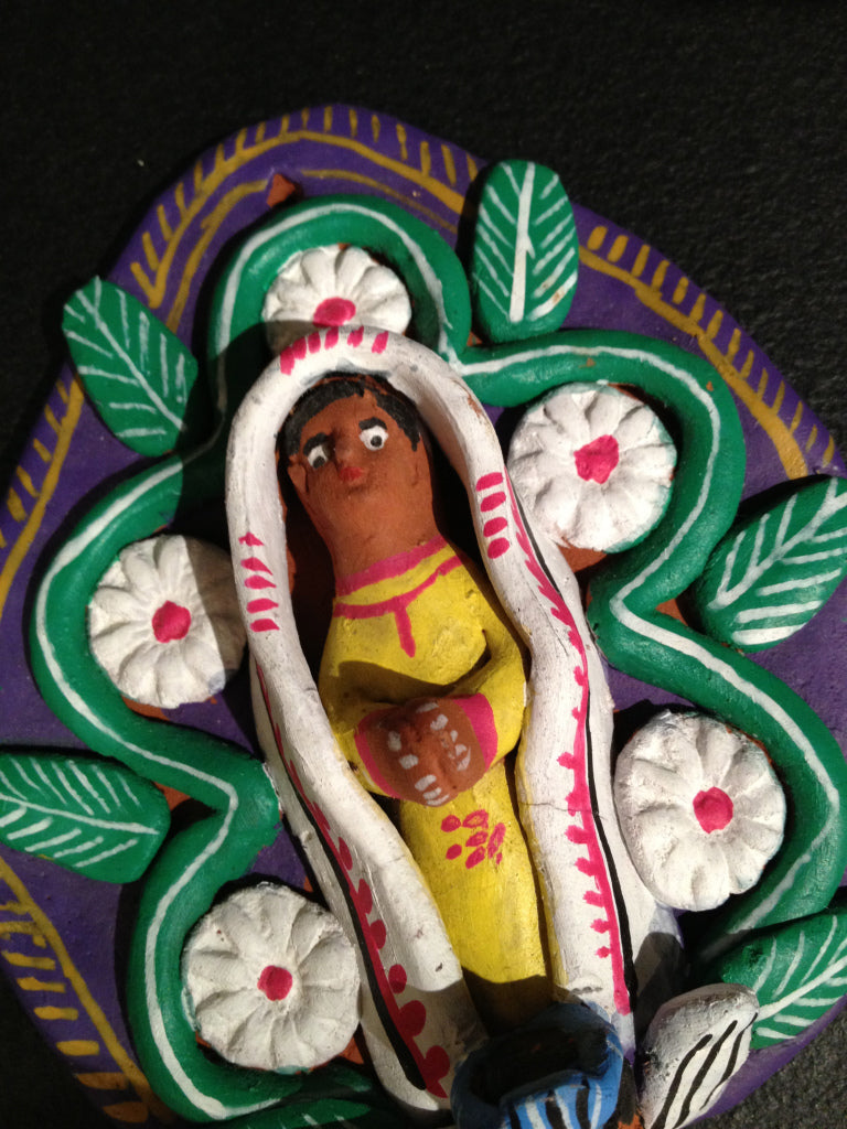 Ocumicho Guadalupe Wall Plaque