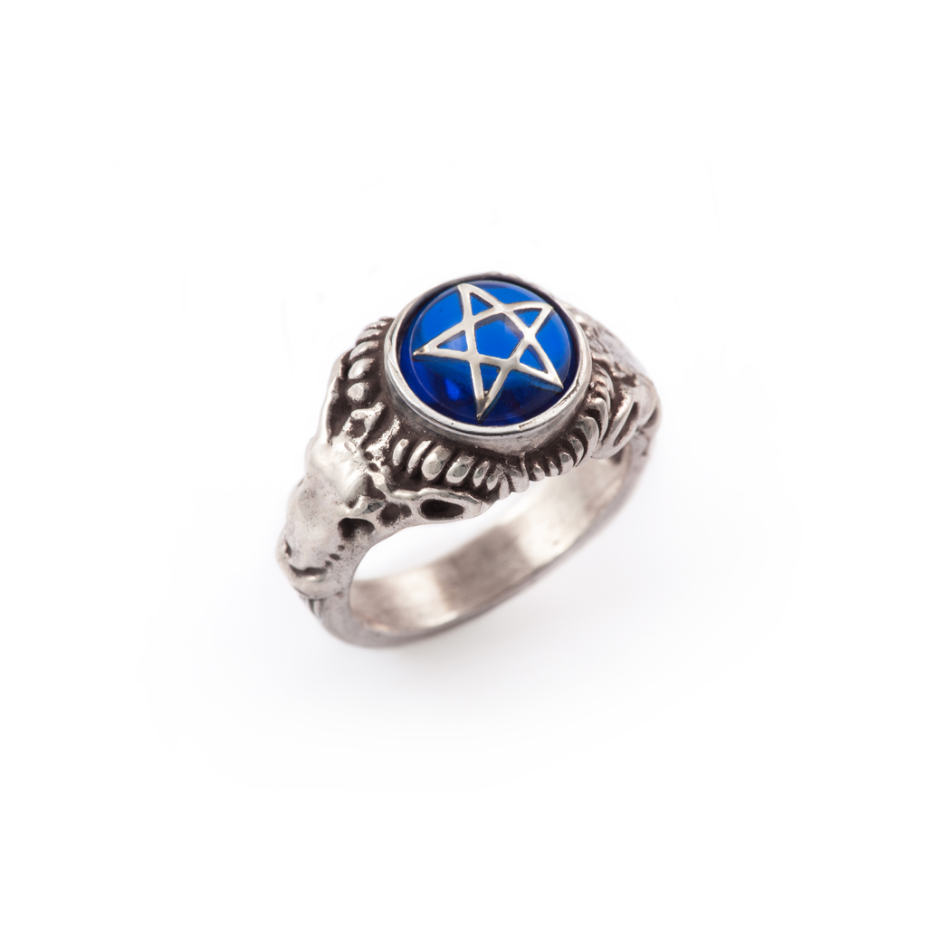 Midnight Blue Baby Devil Heart Ring