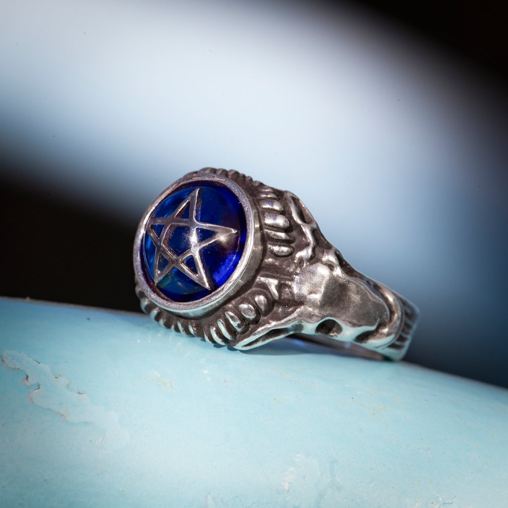 Midnight Blue Baby Devil Heart Ring | Alex Streeter