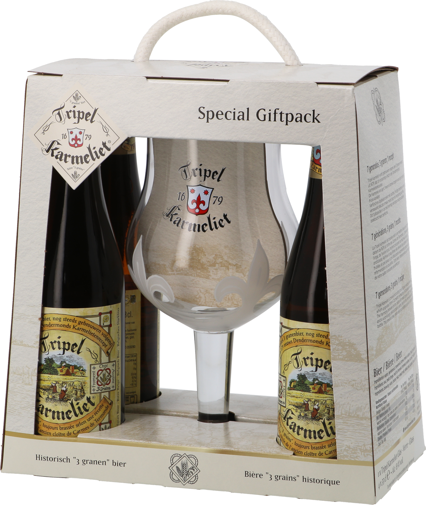 Karmeliet Tripel Box 4x330ml + 1xGlass