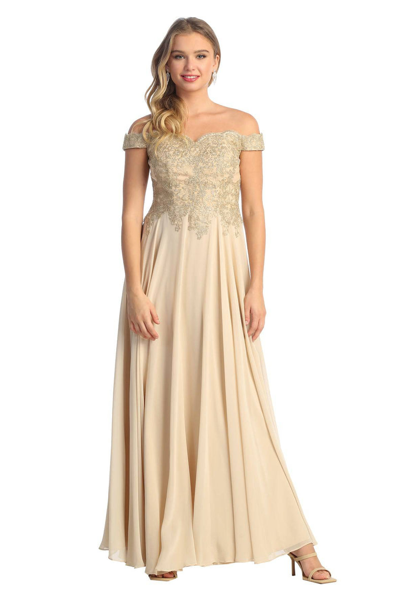 Cindy Dress in Satin Neutral Champagne