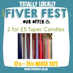 Papilio Fiver Fest Offer: 2 for £5 Taper Candles