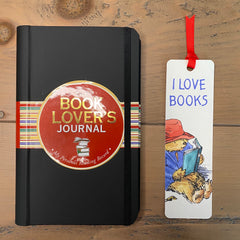 Readers Letterbox Gift Set comprising a Book Lovers Journal and Paddington, I Love Books Bookmark