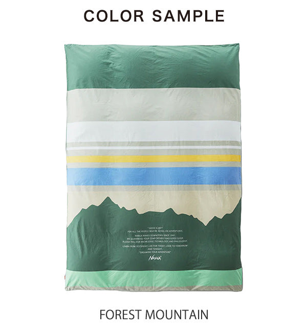 封筒型シュラフ ナンガ DUVET cover NANGA Mountain S Single Green Mountain