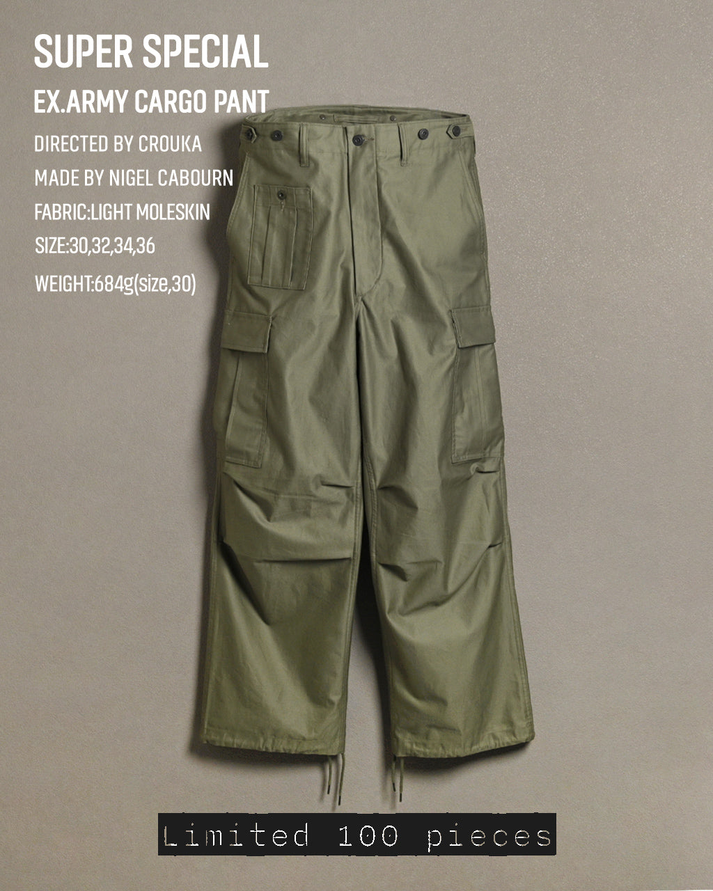 先行予約】【2024年5月上旬より順次お届け予定】Nigel Cabourn