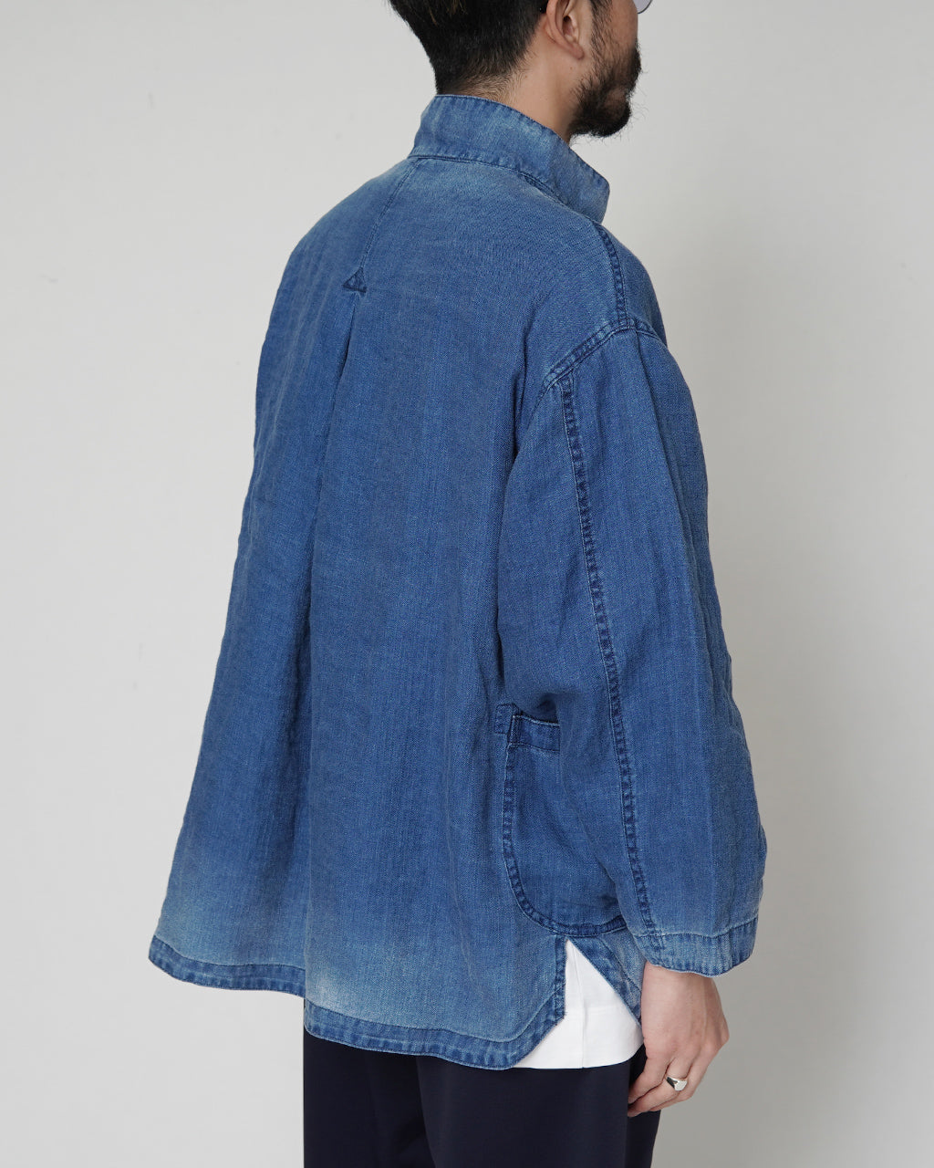 PORTER CLASSIC ポータークラシック インディゴ リネン チャイニーズ ジャケット INDIGO LINEN CHINESE JACKET  麻 PC-021-2673【送料無料】正規取扱店