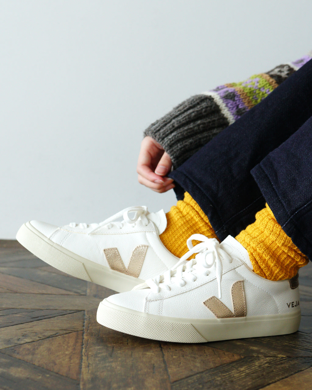 VEJA スニーカー CAMPO CHROMEFREE LEATHER-