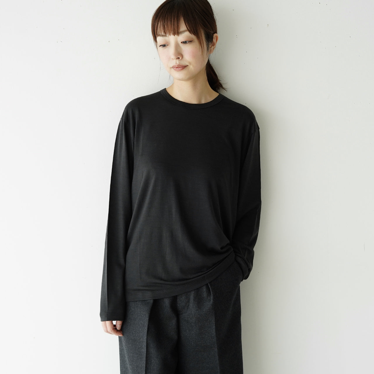 1907 ウール ロング スリーブ Tシャツ wool long sleeve T-shirt