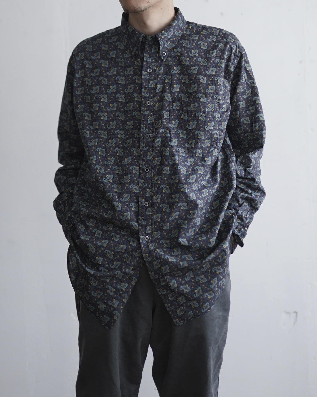 070720○ CIOTA Paisley ＆ Batik B.D Shirt - シャツ