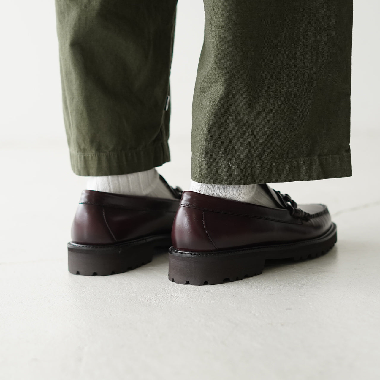 G.H.BASS ジーエイチバス ローファー 靴 WEEJUN 90S LINCOLN MOC LEATHER BA11530【送料無料】