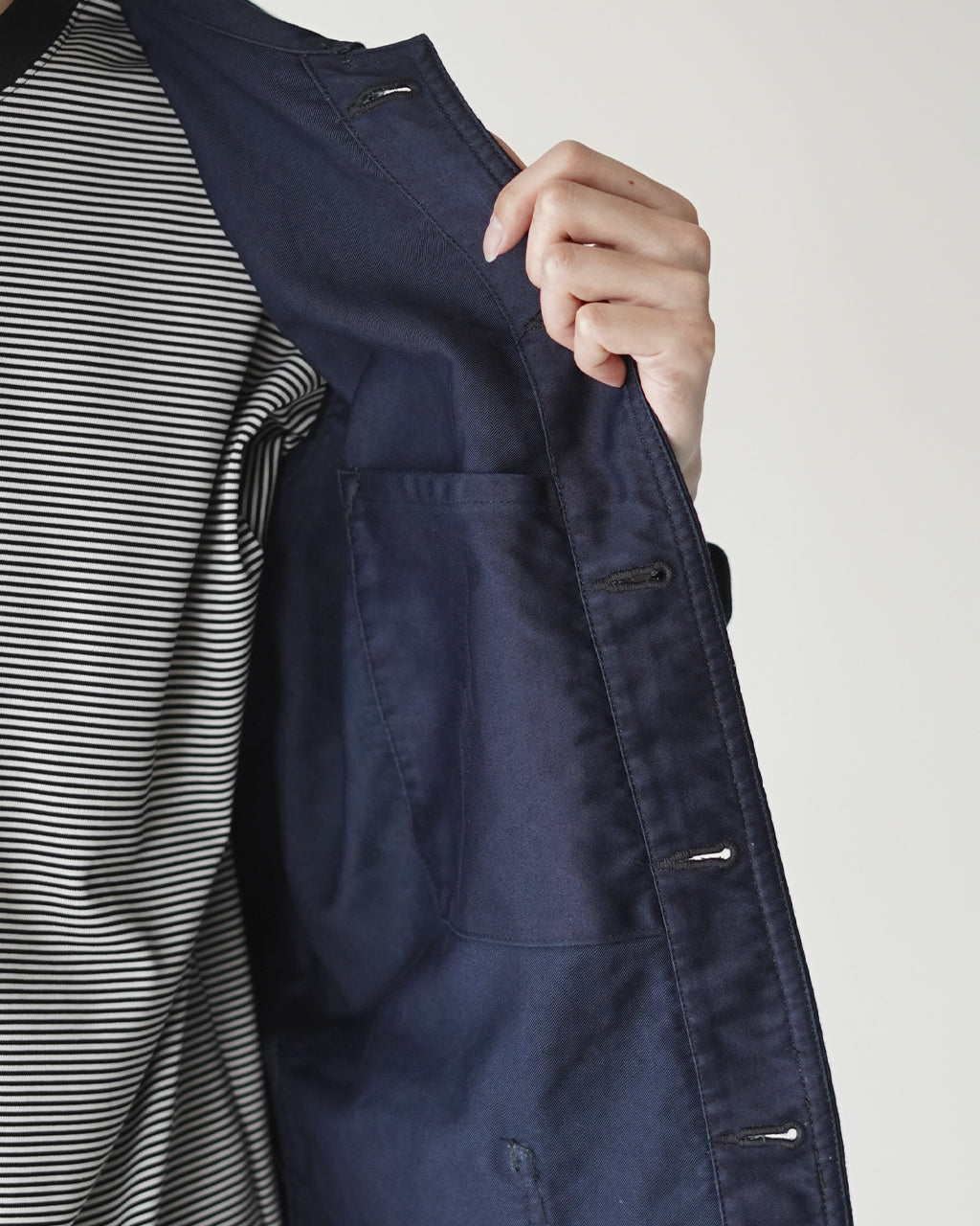 outil(ウティ) VESTE GABARRET モールスキン-