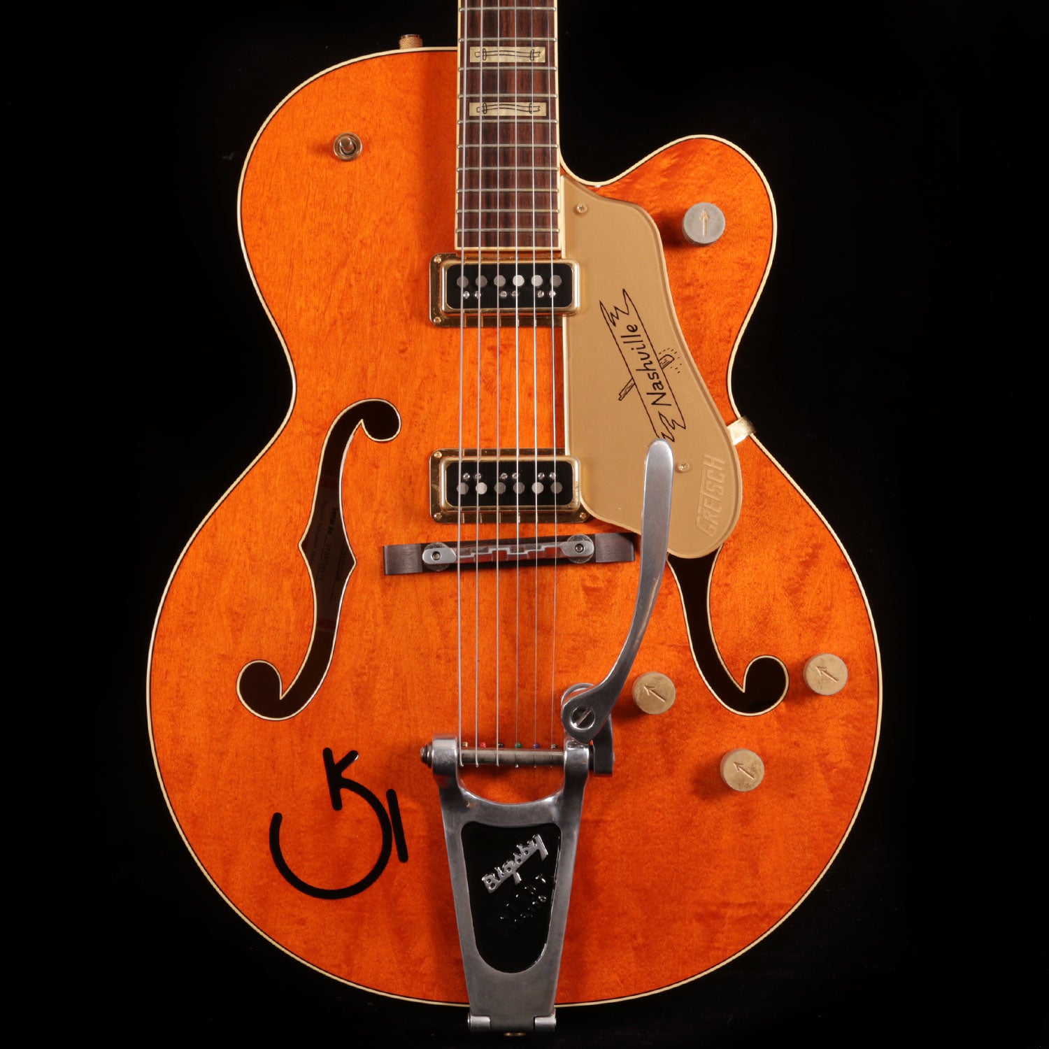 2003 Gretsch G6120-DSW Nashville, Western Orange – Vintage 'n' Rare Guitars