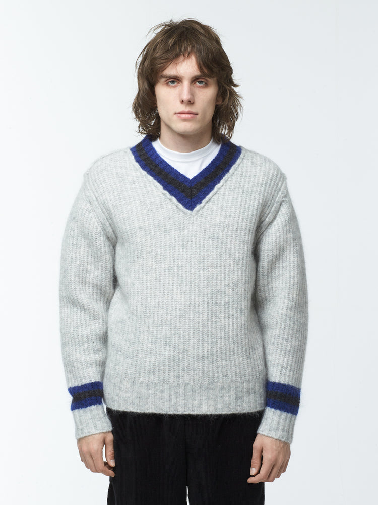 SALE／82%OFF】【SALE／82%OFF】STUSSY MOHAIR TENNIS SWEATER ASH