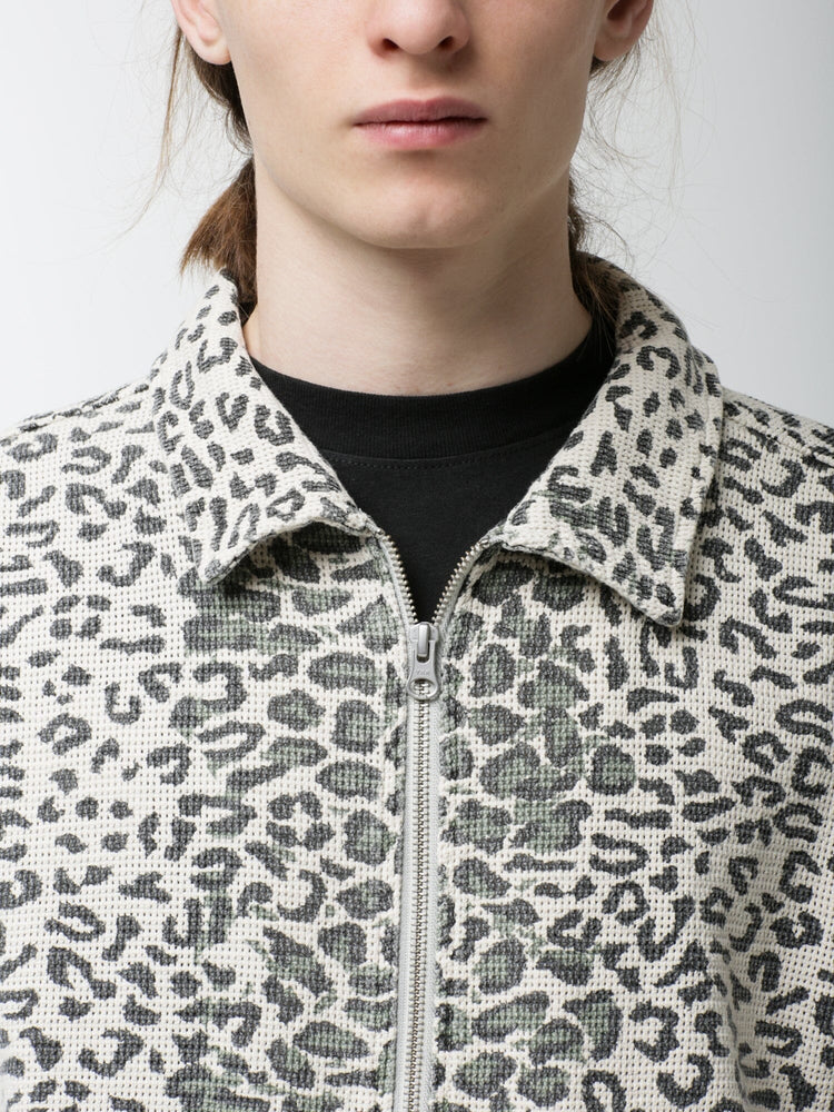 最新作のSTUSSY LEOPARD MESH Sサイズ ZIP JACKET アウター