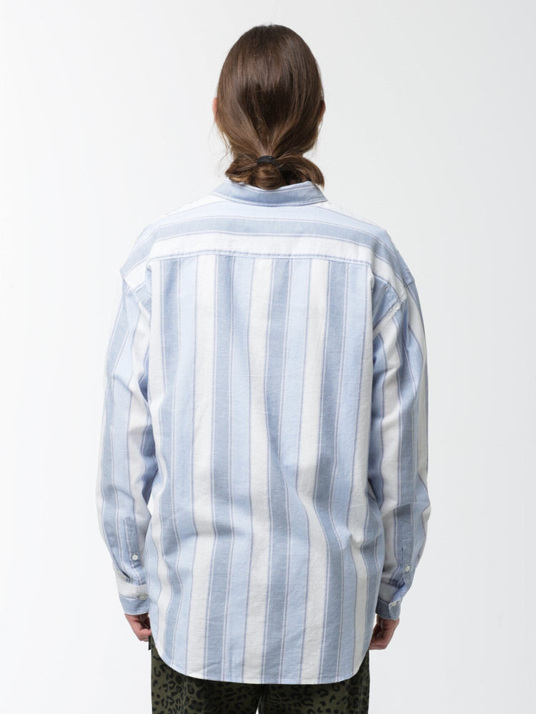 stussy 22ss boxy stripe shirt XL www.duniamarketplace.com