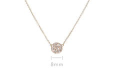 Diamond Disc Necklace — EF Collection®