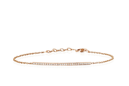 Diamond Bar Chain Bracelet — EF Collection®