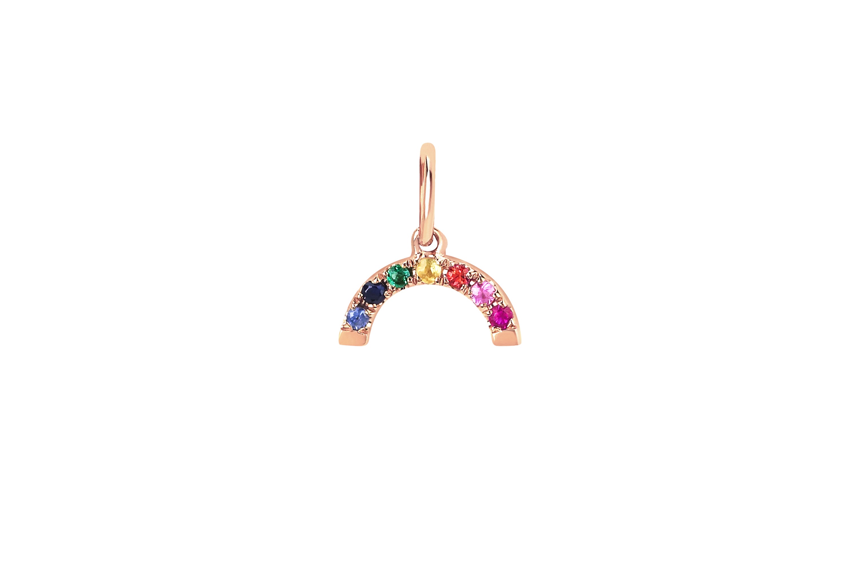 Interchangeable Rainbow Charm Necklace
